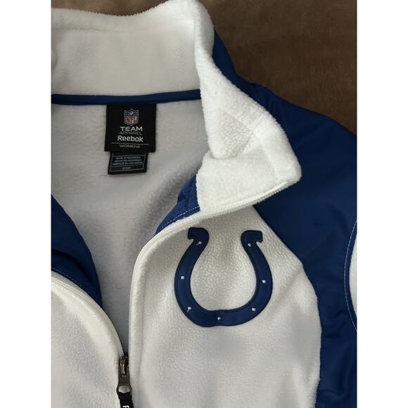 NFL Team Apparel Indianapolis Colts Football Fleece Zip Up Jacket Women Small - Picture 2 of 14